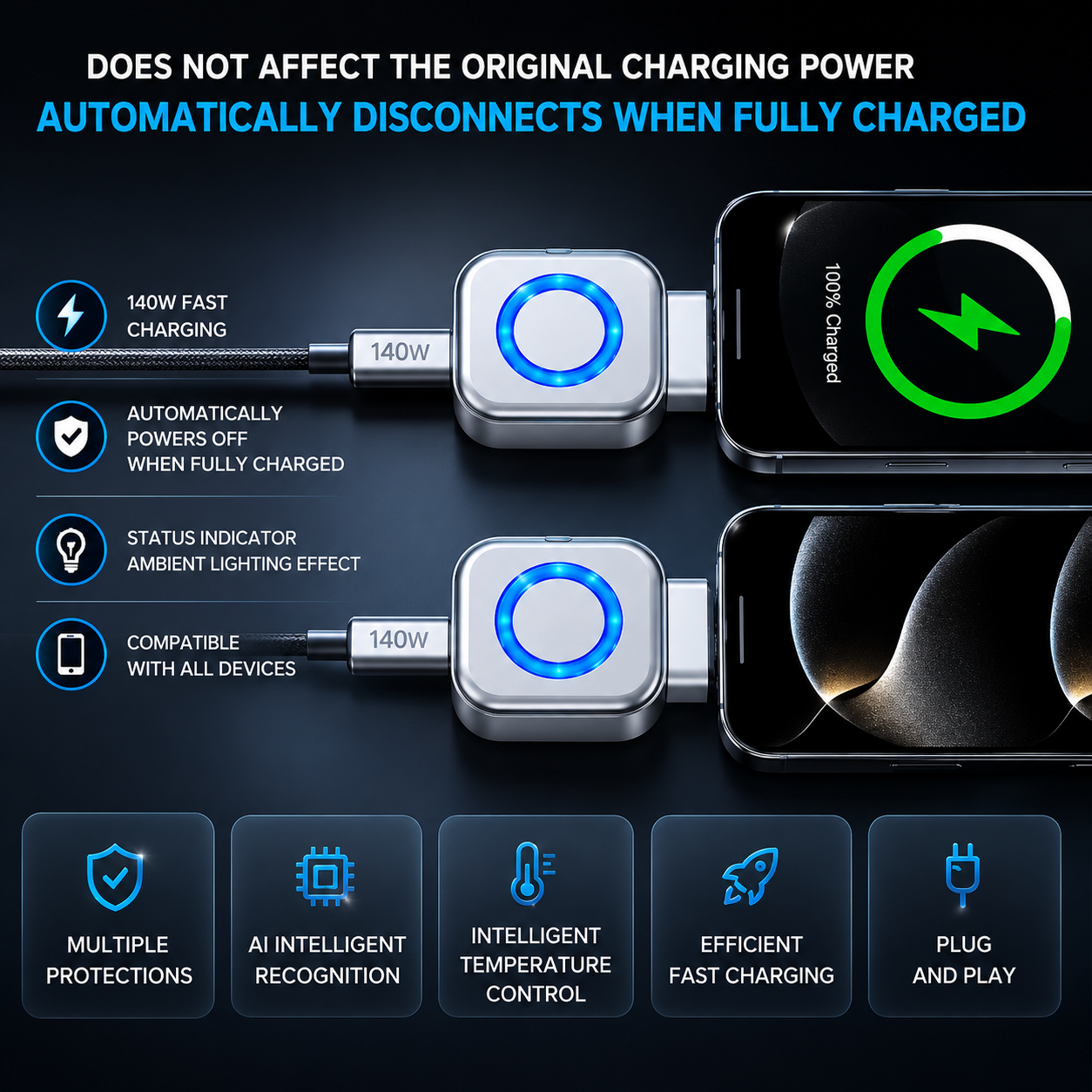 ALVERAX Auto-Eject Smart Charging Node (140W)